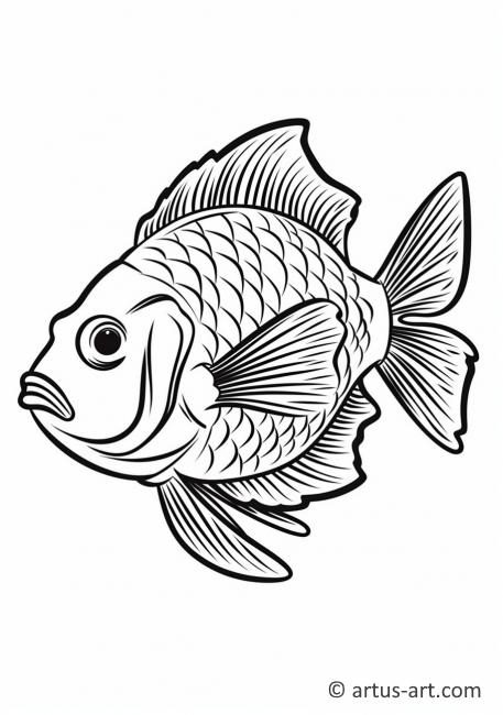 Awesome Tilapia Coloring Page